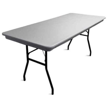 Mccourt McCourt 77800 72 x 30 Inch Commercialite Folding Table - Gray with Black Frame 77800